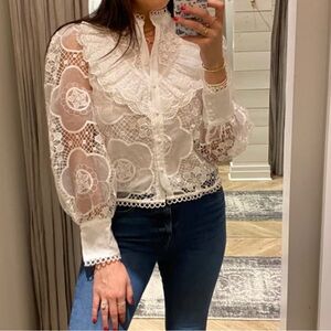 RIVER ISLAND LACE‎ BLOUSE